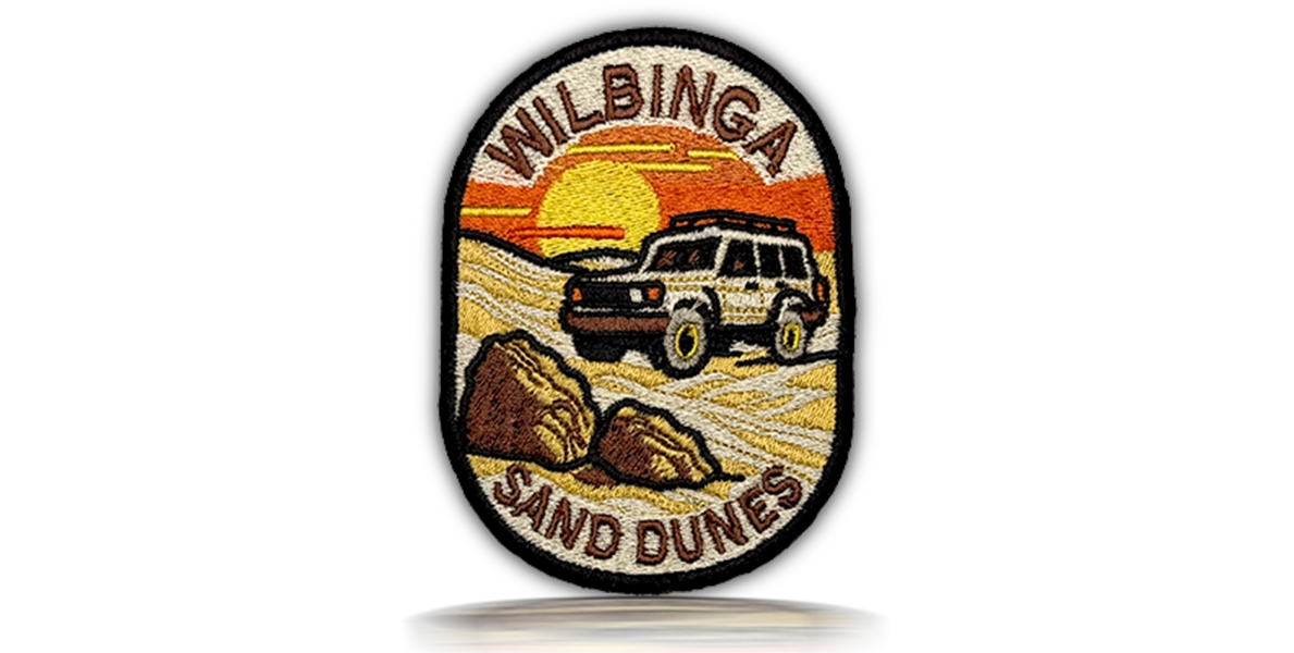 Merrowed Edge Embroidered Patches