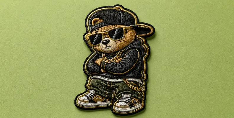 Metallic Thread Embroidered Patches