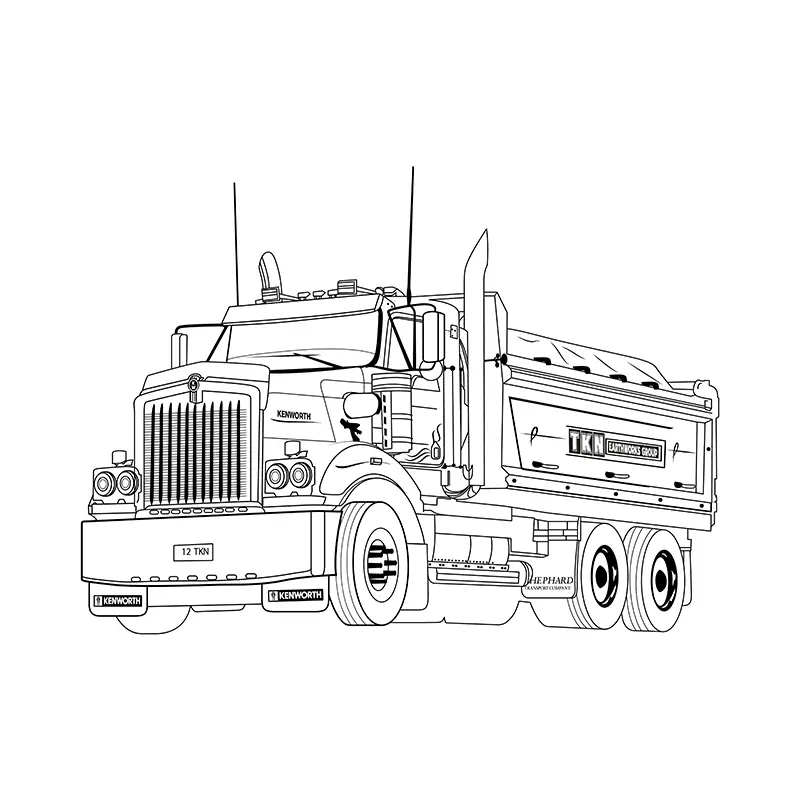 Simplified Trace Drawing Vector Art