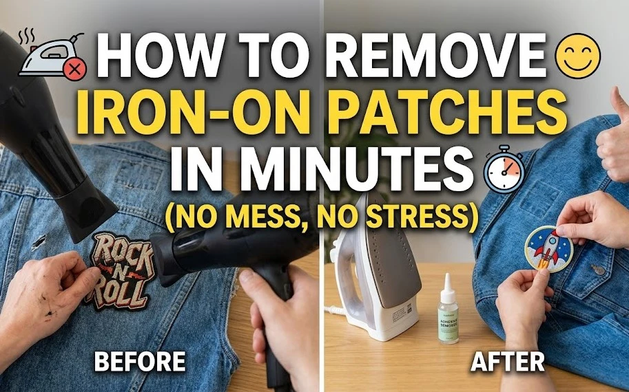 How to Remove Iron-On Patches in Minutes (No Mess, No Stress)