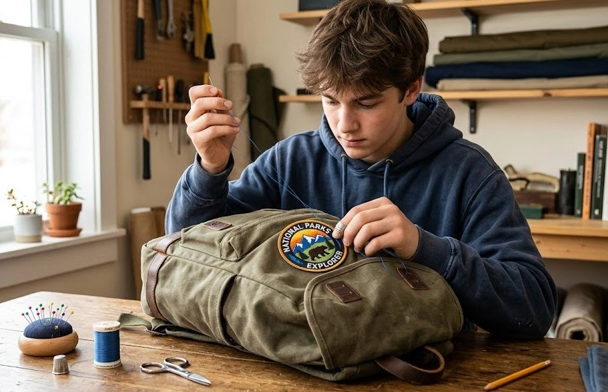 How to Sew a Patch on a Backpack The Right Way