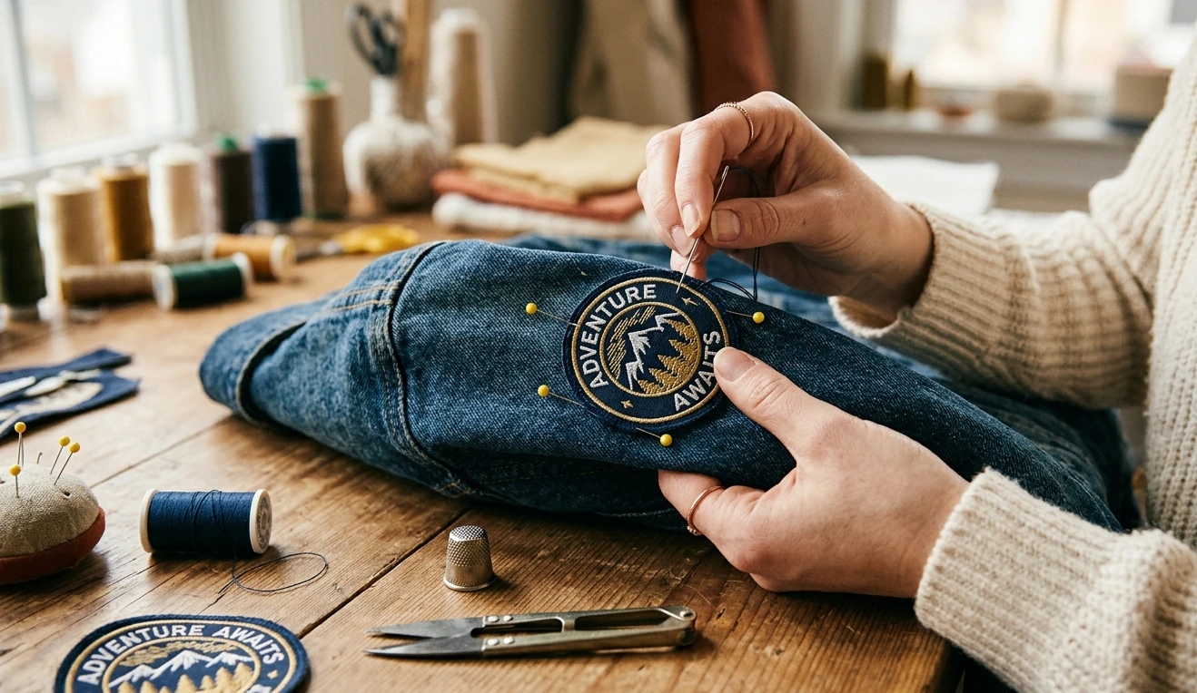 Sew on a Patch on a Sleeve