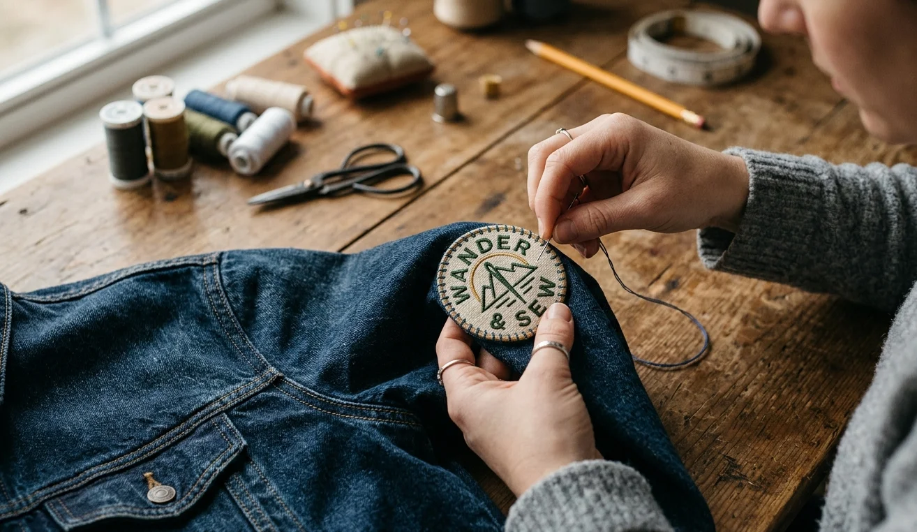 Sew a Patch on Sleeve 