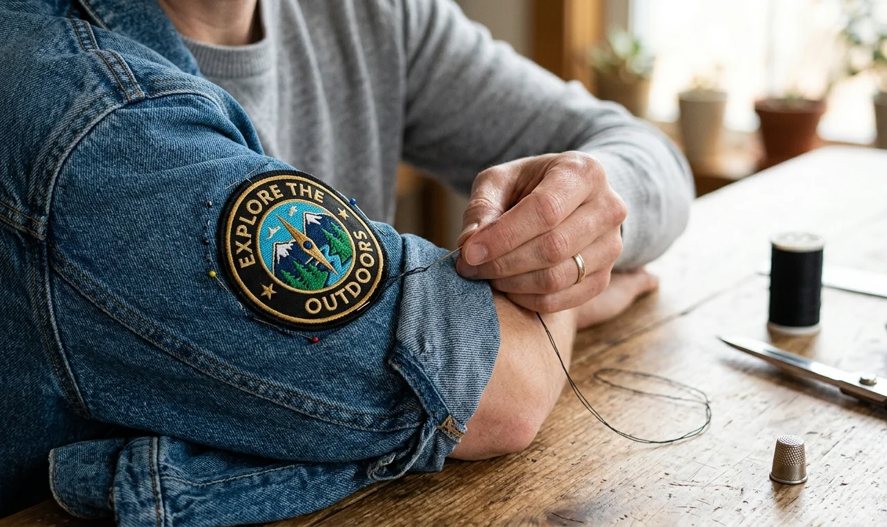 How to Sew a Patch on a Sleeve the Right Way