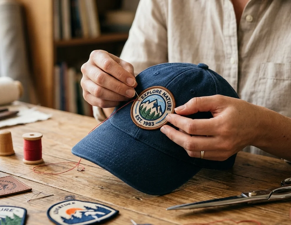 Sew a Patch on a Hat