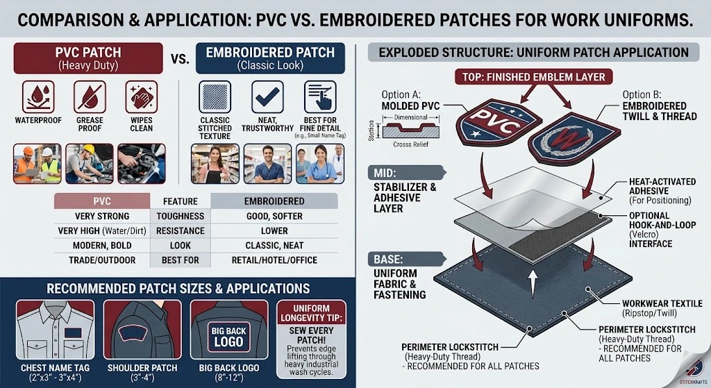 What Is the Best Patch Material for Work Uniforms?