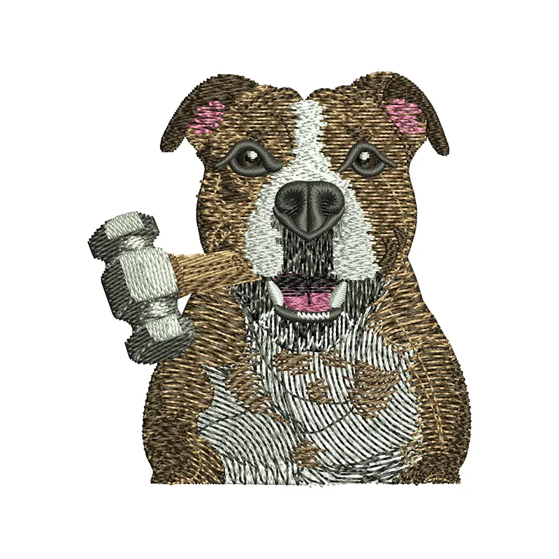 Dog Digitizing Embroidery