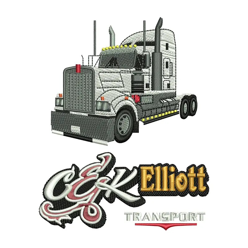 Truck Embroidery Digitizing
